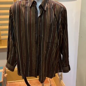 Alan Flusser Multicolor Striped Shirt